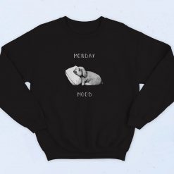 Monday Mood On Black 90s Sweatshirt Fashion