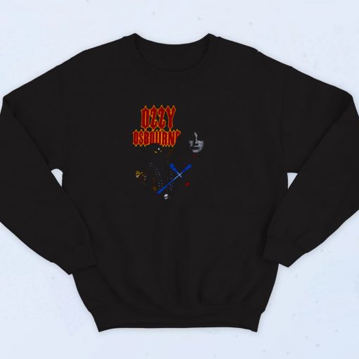 Ozzy Osbourne Diary Of A Madman 1982 Tour 90s Sweatshirt Fashion
