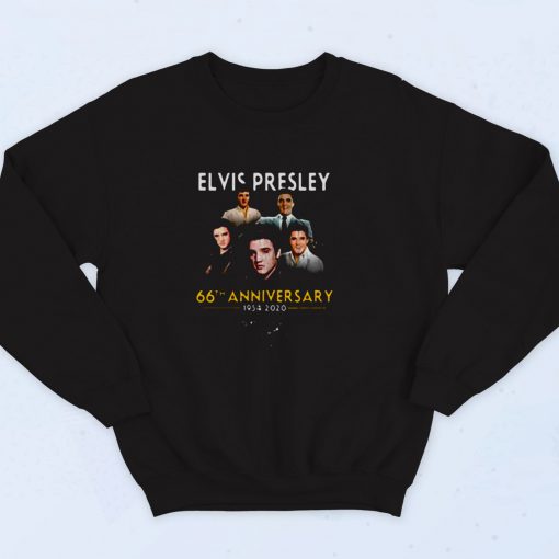Premium Elvis Presley 66th Anniversary 1975 – 2020 90s Sweatshirt Fashion