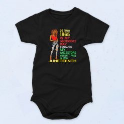 June 19th 1865 Is My Independence Baby Onesie