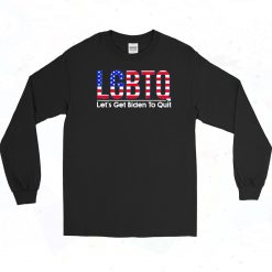 LGBTQ Lets Get Biden To Quit Long Sleeve Shirt
