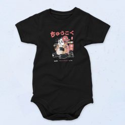 Fat Panda Samurai Baby Onesie
