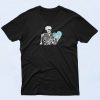 Skeleton Holding Heart T Shirt