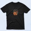 Pumpkin Face And Black Cat T Shirt