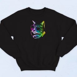 Rainbow Music Cat Funny Sweatshirt