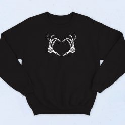 Skeleton Hand Heart Bones Sweatshirt