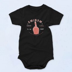 Slim Shady Marshal Mathers LP Middle Finger Baby Onesie