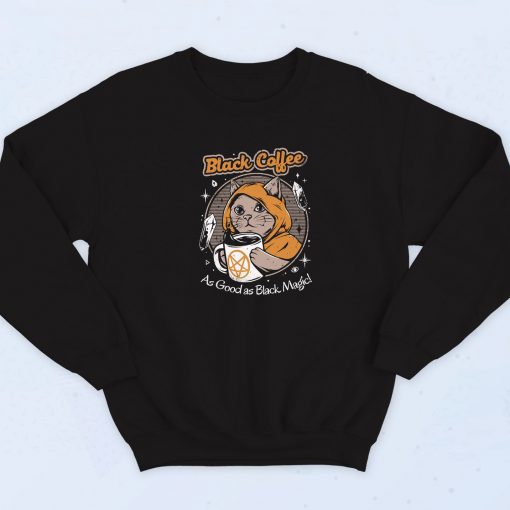 Black Coffee Cat Magic Sweatshirt