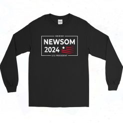 Gavin Newsom 2024 For President Long Sleeve Shirt