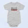 Mickey and Minnie Mouse Snowmen Latte Baby Onesie