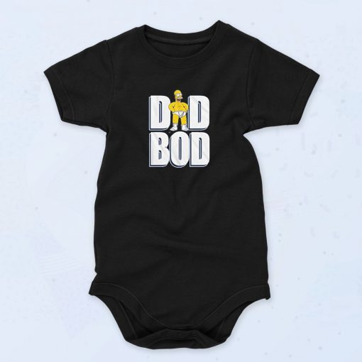 Simpsons Homer Dad BOD Fathers Day Baby Onesie