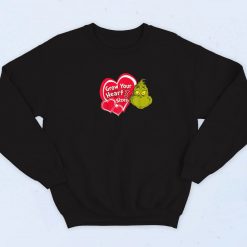 Funny Dr Seuss Grinch Grow Your Heart Sweatshirt