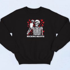 Rocking Hearts Skeleton Retro Sweatshirt