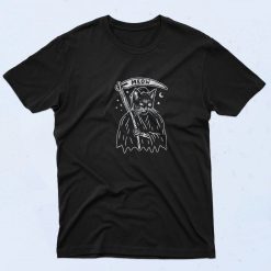 Cat Grim Reaper 90s T Shirt