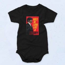 Does He Look Like a Bitch Pulp Fiction 90s Baby Onesie