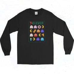 7 Eleven Pac Man Vintage 90s Long Sleeve Shirt