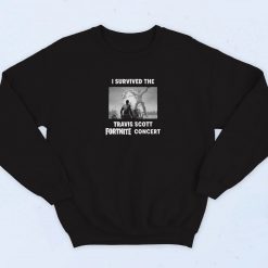 I Survived The Travis Scott Fortnite Concert 90s Sweatshirt