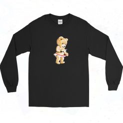 Teddy Bear Snap Box 90s Long Sleeve Shirt