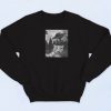 Cat Selfie With UFOs Retro 90s Sweatshirt