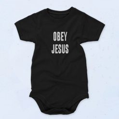 Obey Jesus 90s Baby Onesie