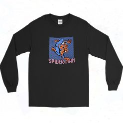 Spiderman 8 Bit Graphic 90s Long Sleeve Shirt