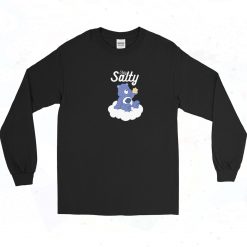 Stay Salty Bear Funny 90s Long Sleeve Shirt