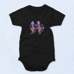 Uncle Sam Griddy Dance 4th Of July 90s Baby Onesie