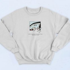 Dog Driver What a Feeling To Be Right Here Funny 90s Sweatshirt
