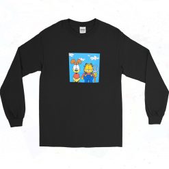 Garfield Cat TV Show 90s Long Sleeve Shirt