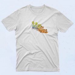 Gay Garfield Simpson 90s Style T Shirt