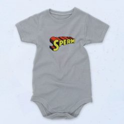 Super Sperm Superman 90s Baby Onesie