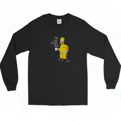 The Last Perfect Man Homer Simpson 90s Long Sleeve Shirt