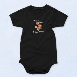 Garfield Hang In There It Gets Worse 90s Fashion Baby Onesie