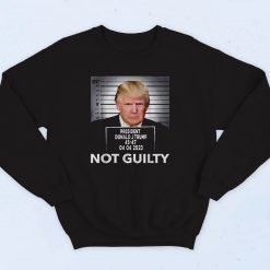 Not Guilty Trump 90s Sweatshirt Street Style