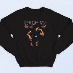 Sza Vintage Rapper Girl 90s Sweatshirt Street Style