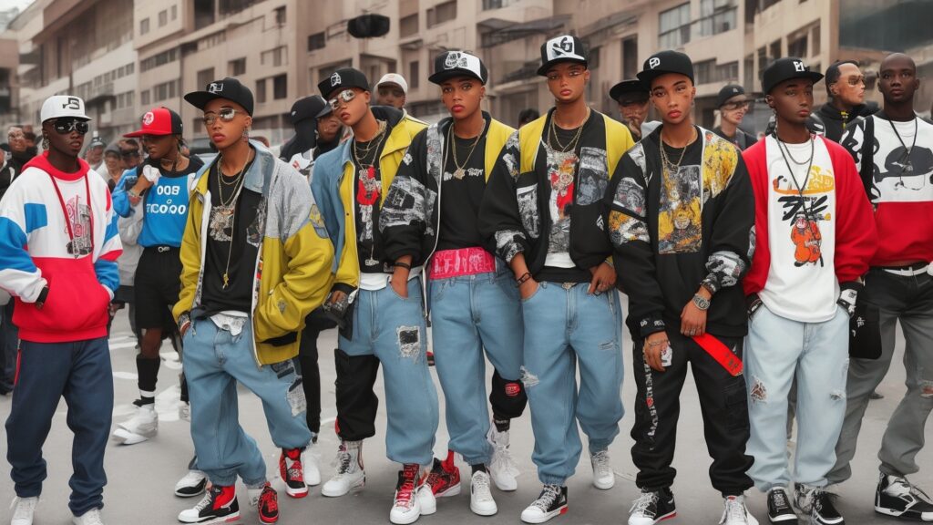 90s hip hop fashion look