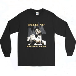 Ice T Rhyme Pays Vintage Long Sleeve Shirt