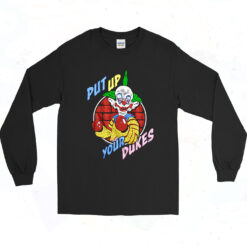 Killer Klowns Put Up Your Dukes Vintage Long Sleeve Shirt