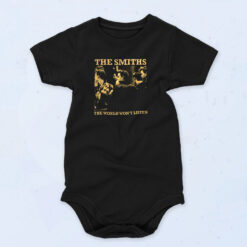 The Smiths The World World Won't Listed Vintage Band Baby Onesie
