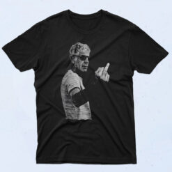 Anthony Bourdain Middle Finger 90s Oversized T shirt