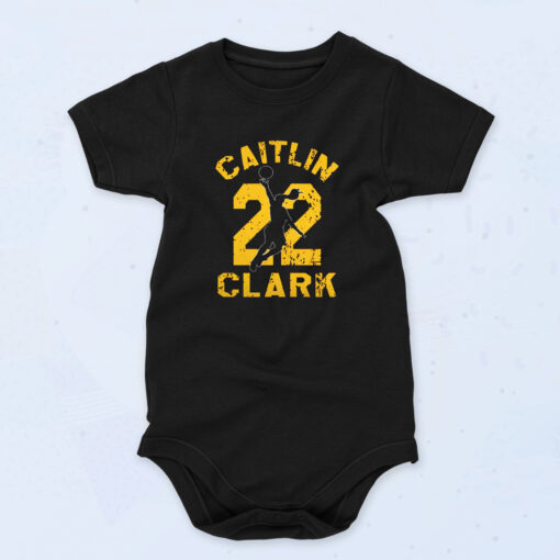 Caitlin 22 Clark Basket 90s Baby Onesie