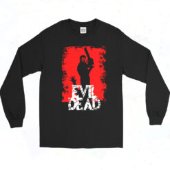 Evil Dead Ash Retro Horror Movie Long Sleeve Tshirt