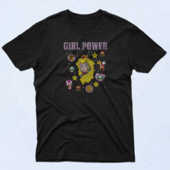 Girl Power Super Mario Peach Girl 90s Oversized T shirt