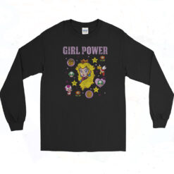 Girl Power Super Mario Peach Girl Long Sleeve Tshirt