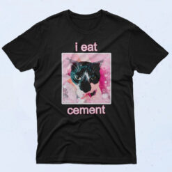 I Eat Cement Cat Lover 90s Oversized T shirt