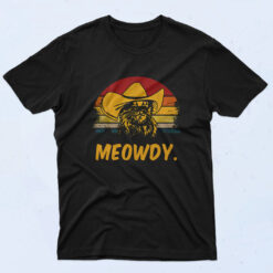 Meowdy Cowboy Cat 90s Oversized T shirt