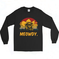 Meowdy Cowboy Cat Long Sleeve Tshirt
