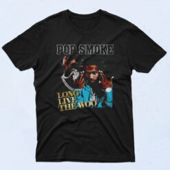 Pop Smoke Long Live The Woo 90s Oversized T shirt