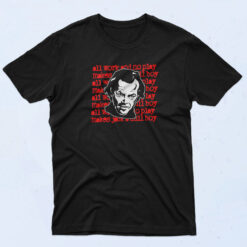 The Shining All Work And No Play Movie 90s Oversized T shirt
